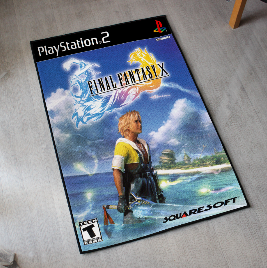 Final Fantasy X Rug – PS2 Cover Art Decor