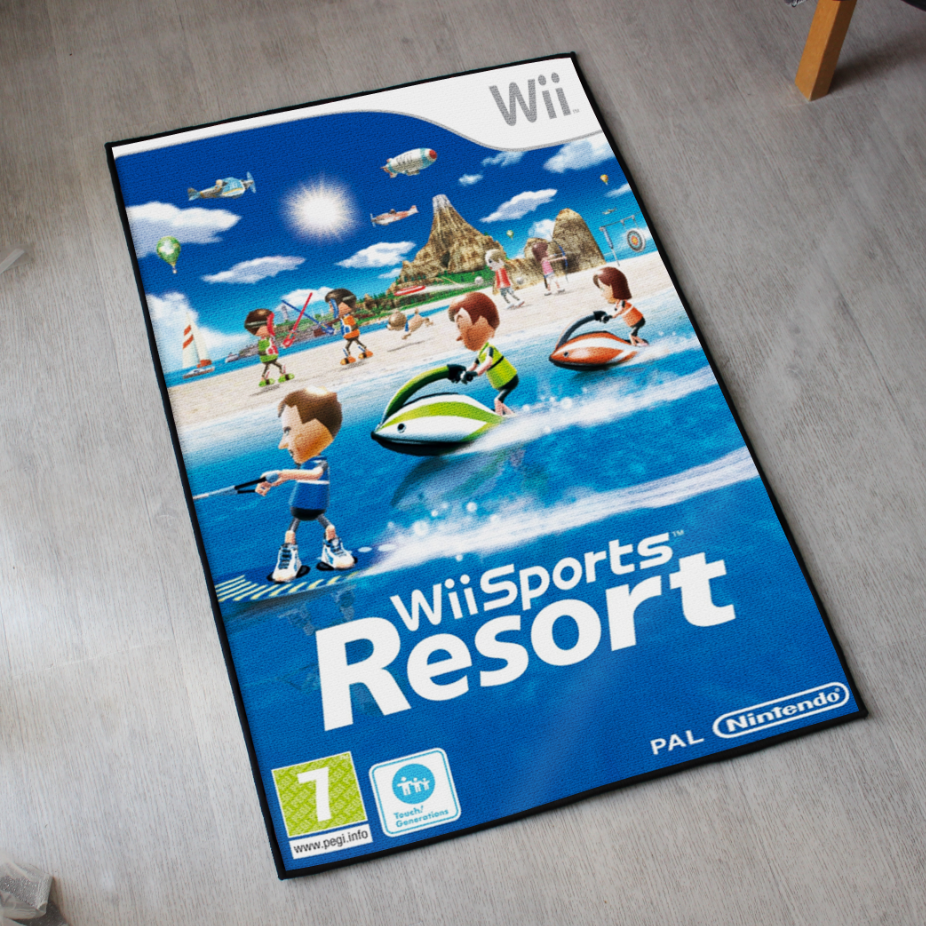 Wii Sports Resort Rug – Wii Cover Art Decor