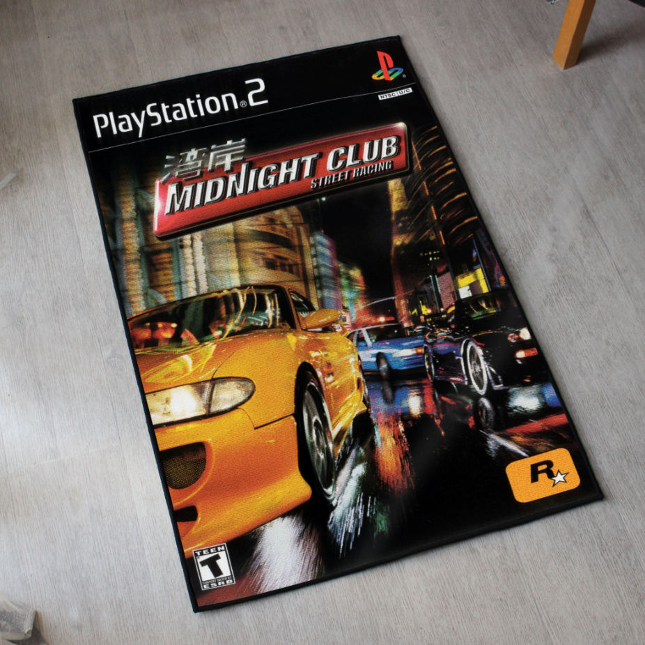 Tapis Midnight Club – Décoration de jaquette PS2