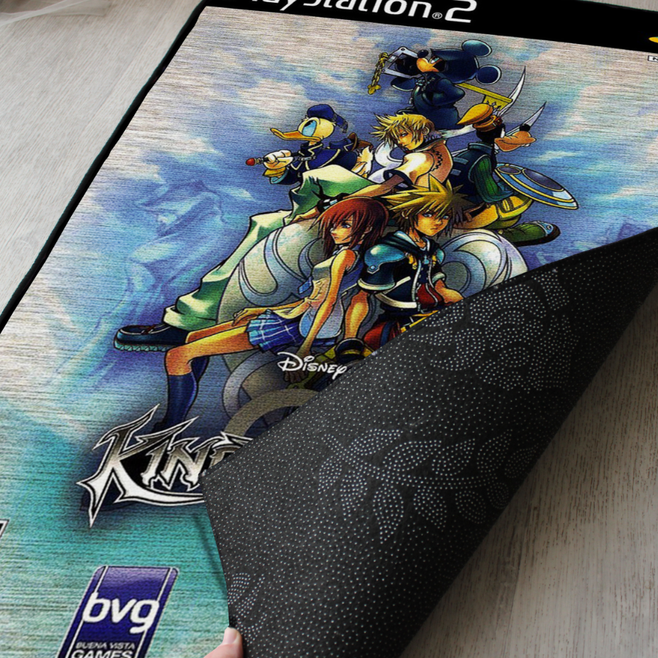 Kingdom Hearts II Rug – PS2 Cover Art Decor