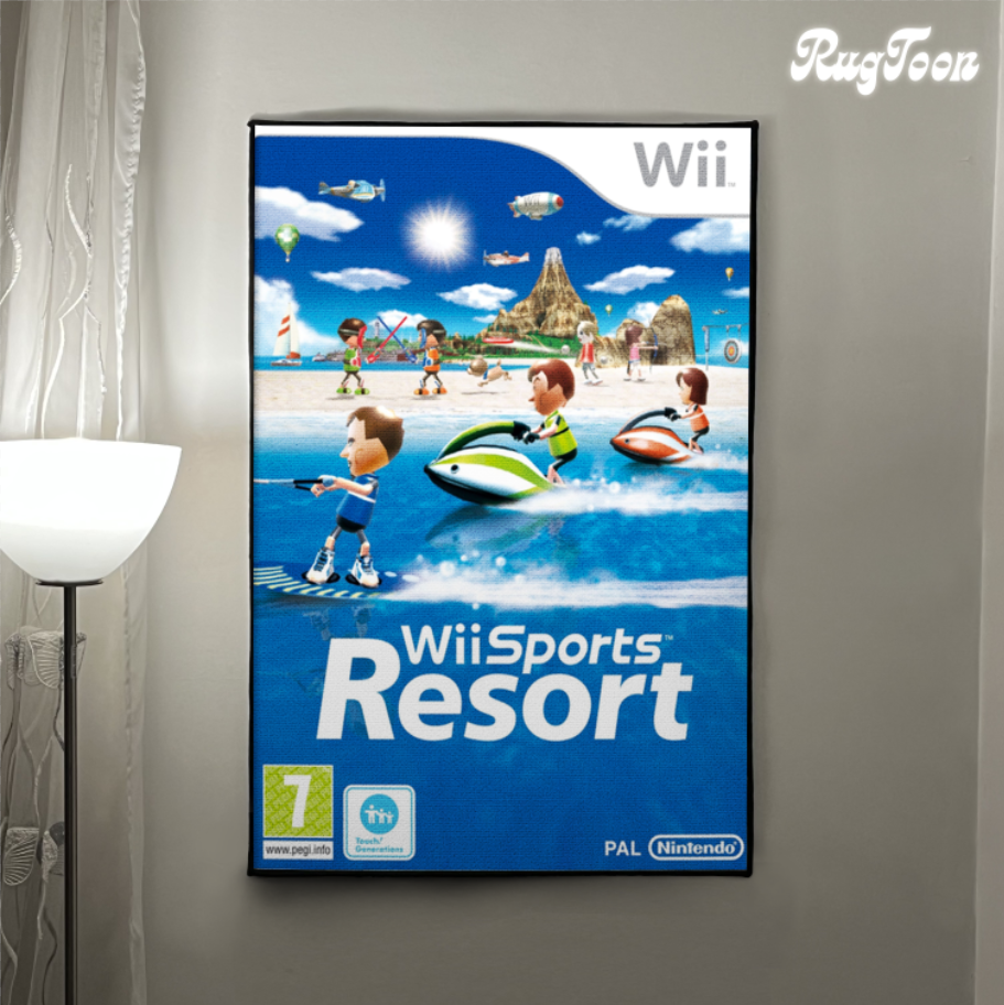Wii Sports Resort Rug – Wii Cover Art Decor