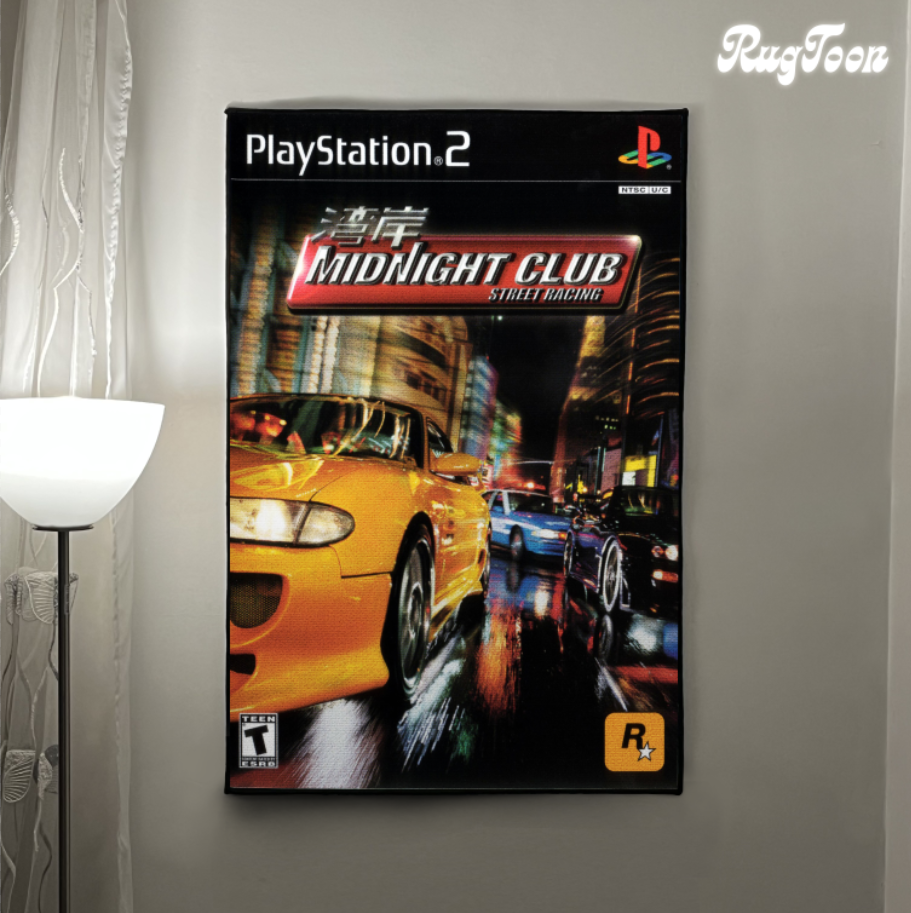 Tapis Midnight Club – Décoration de jaquette PS2