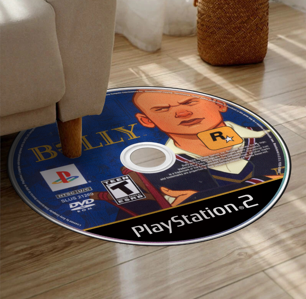 Tapis Disque Bully – Design Rockstar PS2 & Xbox 360