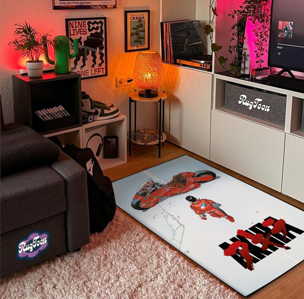 Tapis Akira – Design de style affiche d'anime japonais