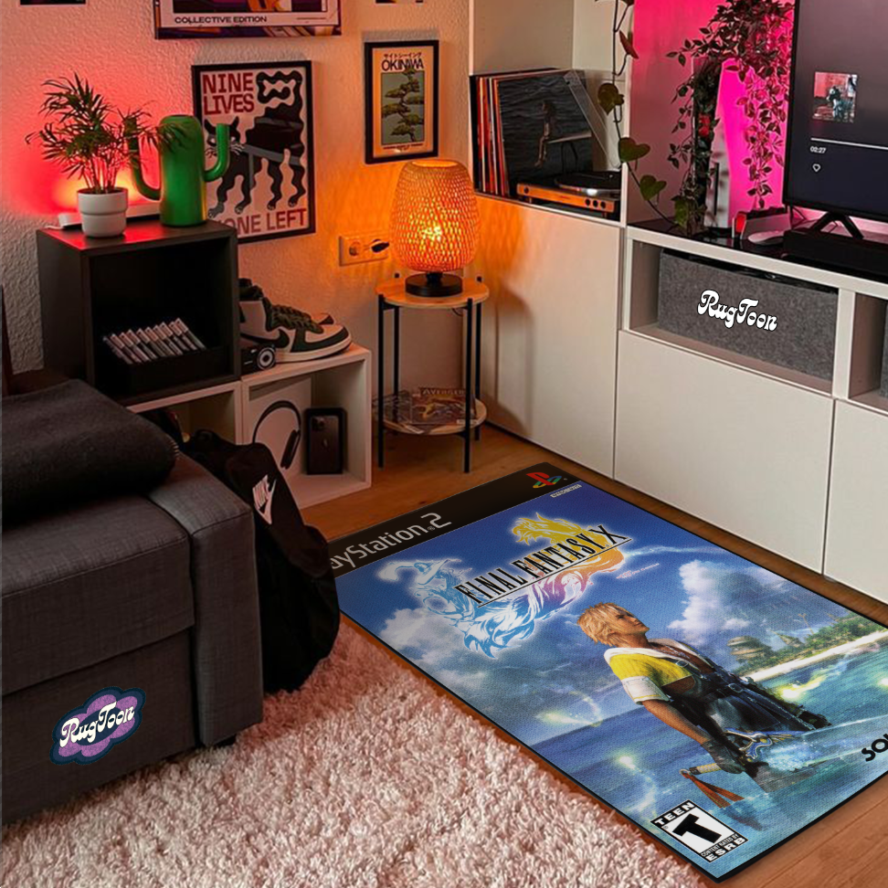 Final Fantasy X Rug – PS2 Cover Art Decor