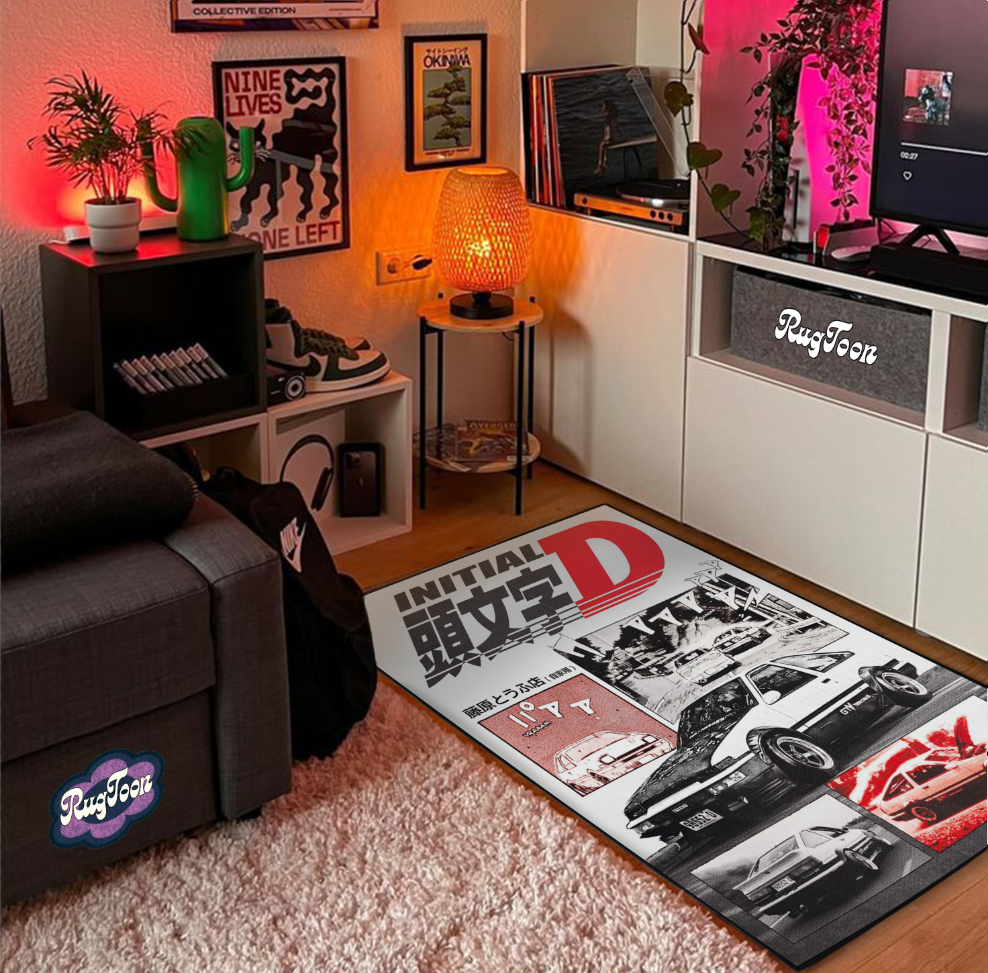 Tapis Initial D – Design Fan Art Anime Drift Racing