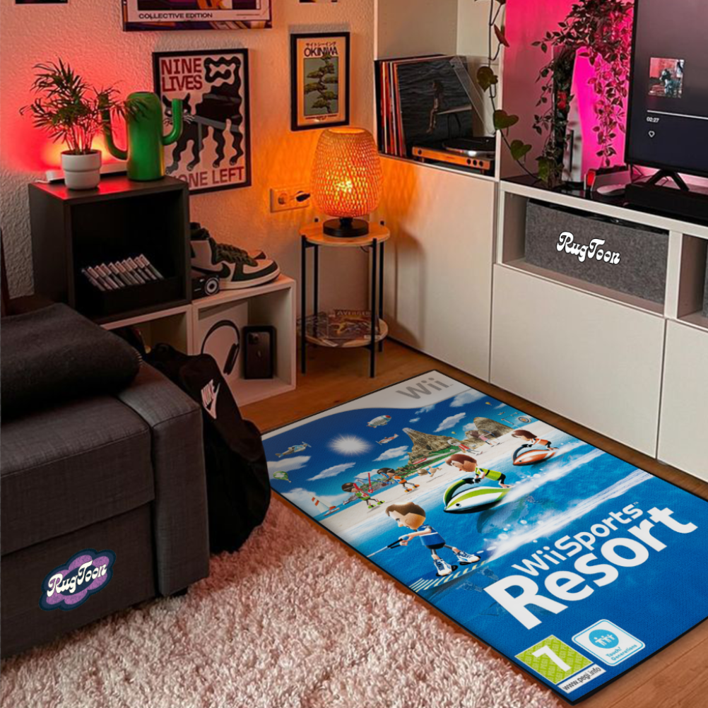 Wii Sports Resort Rug – Wii Cover Art Decor