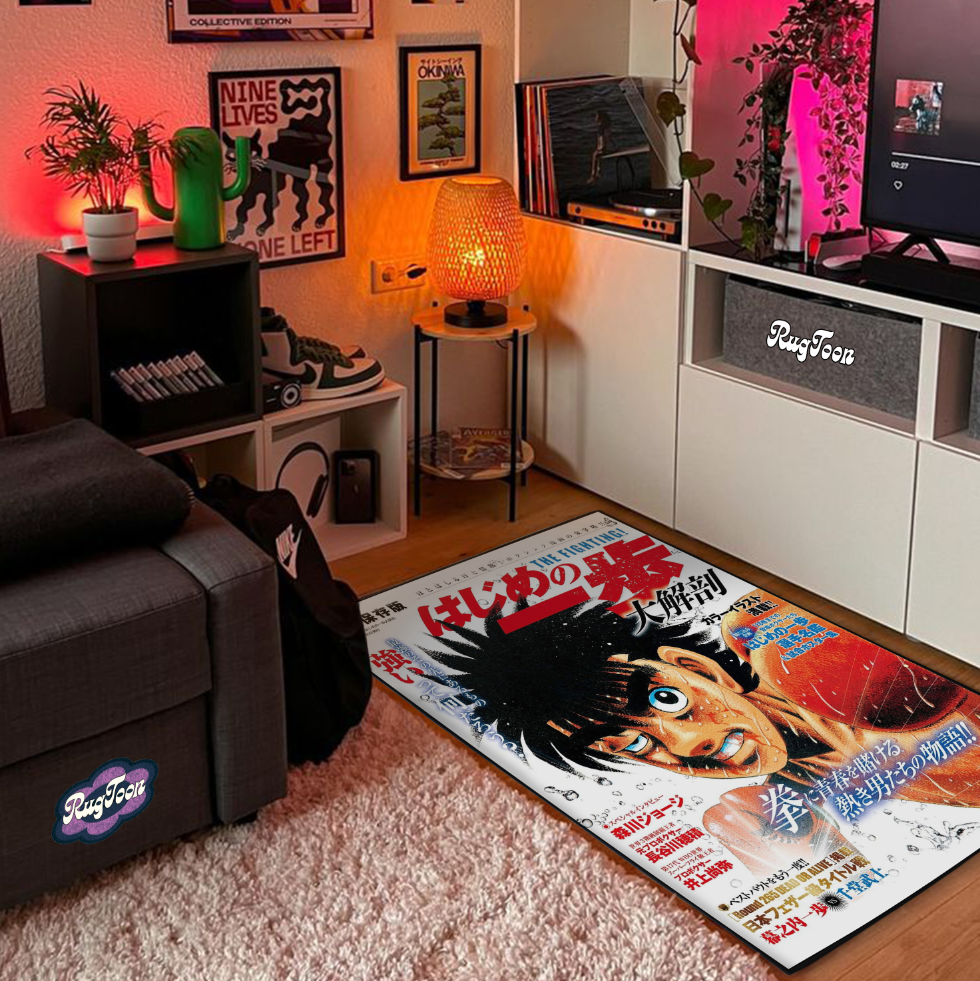 Hajime no Ippo Rug – Ippo Manga Cover Art