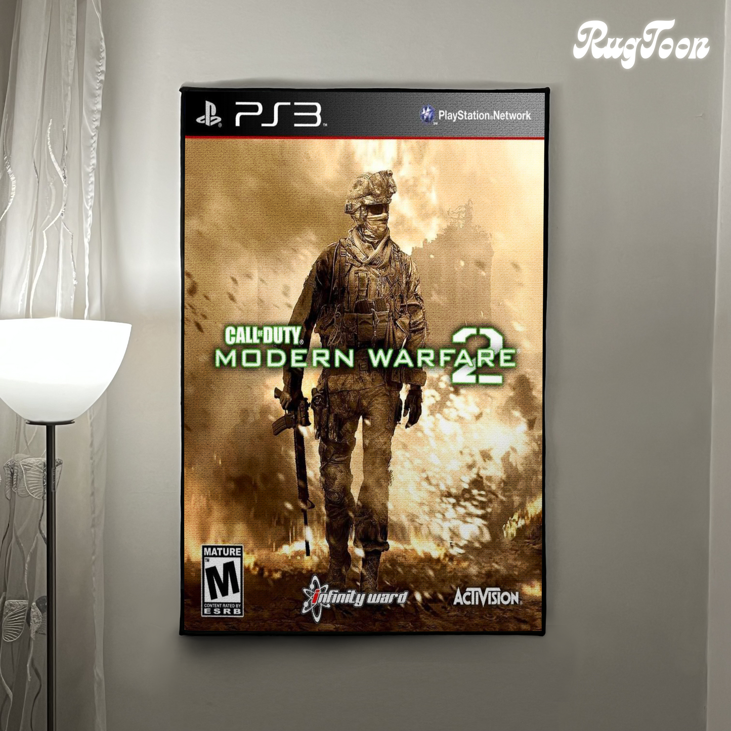 Call of Duty MW2 Rug – PS3 Cover Art Decor