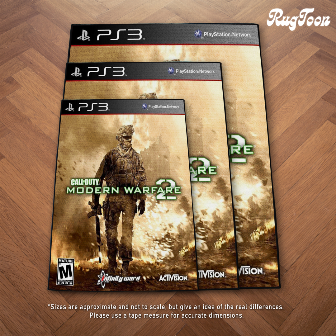 Call of Duty MW2 Rug – PS3 Cover Art Decor