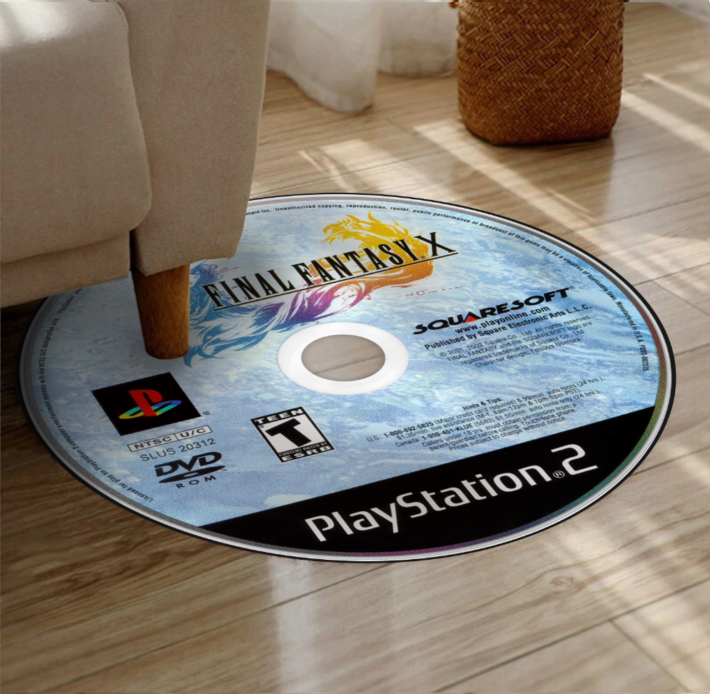 Tapis Disque Final Fantasy X – Design RPG Fantasy PS2