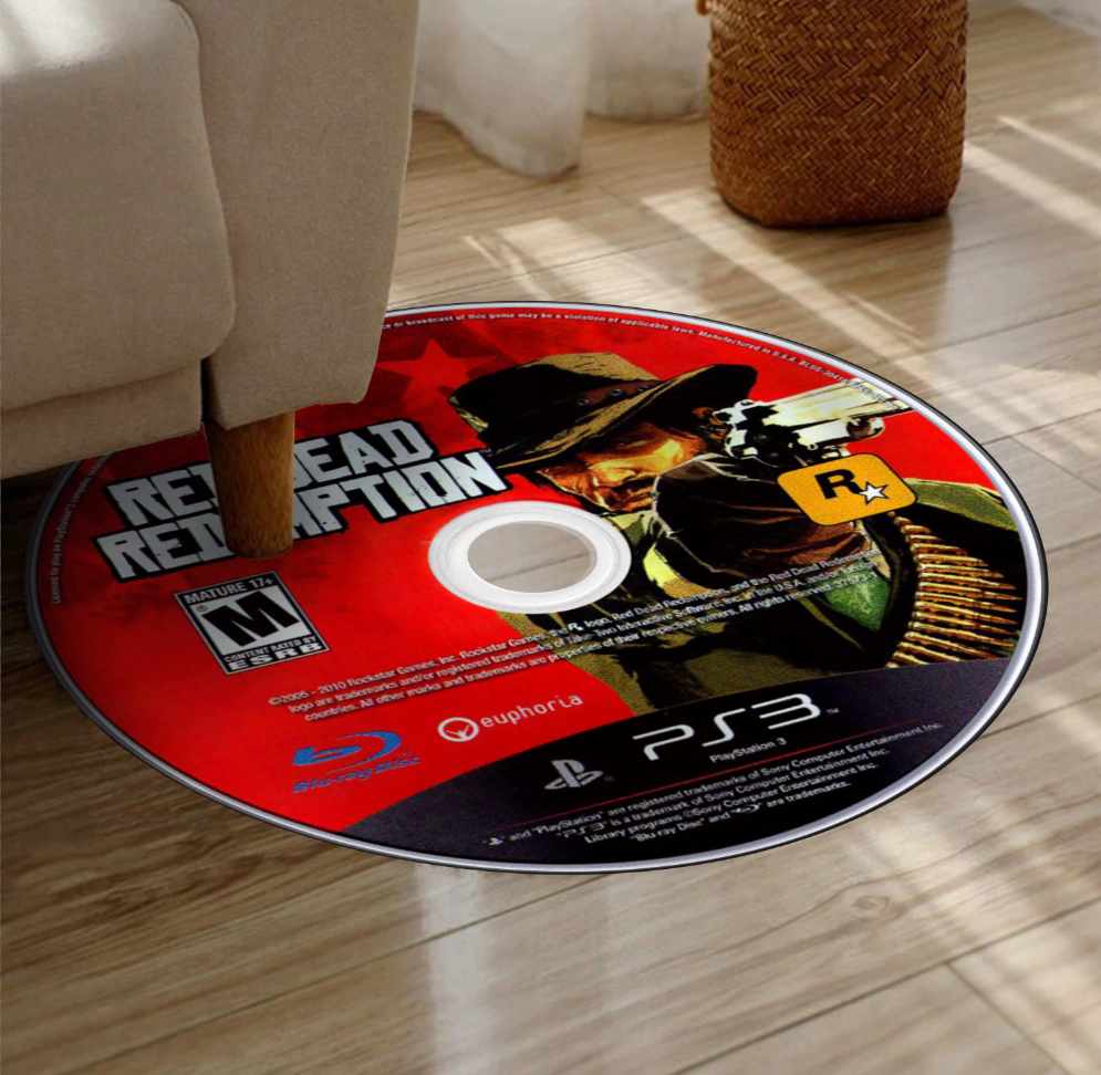 Tapis Disque Red Dead Redemption – Design Rockstar Games PS2