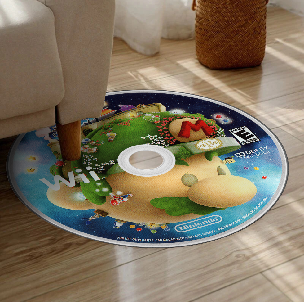 Tapis Disque Super Mario Galaxy 2 – Nintendo Wii Décor