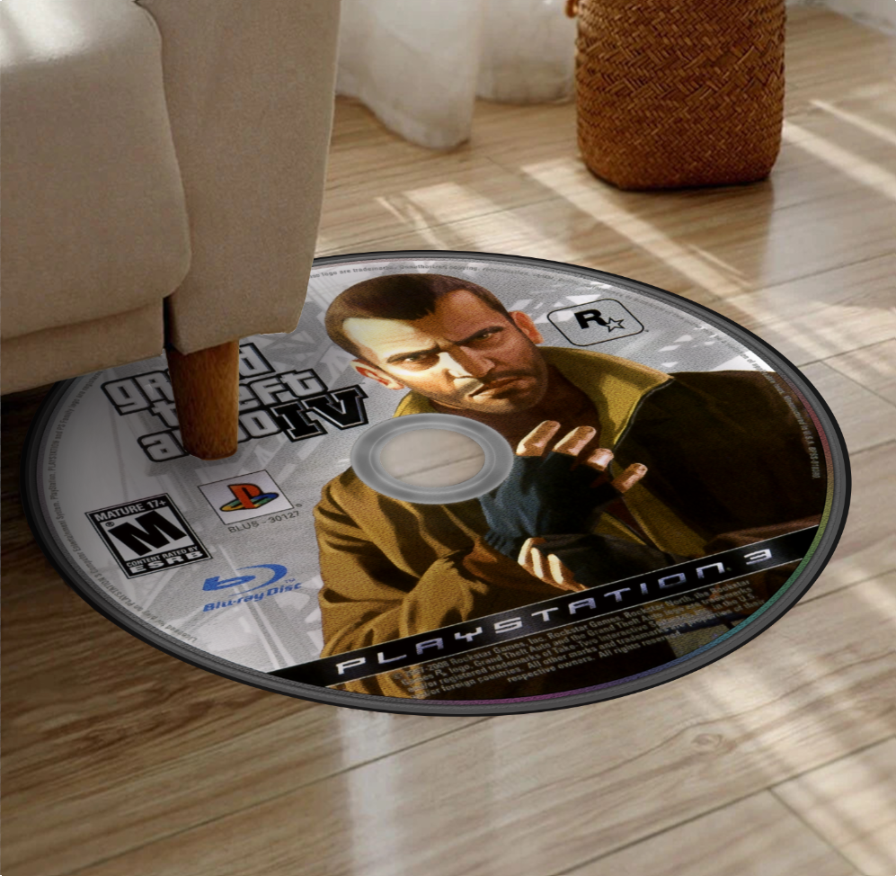 Tapis Disque GTA IV – Design Rockstar Games PS3 & Xbox 360