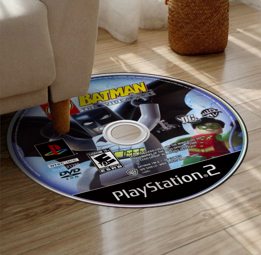 Tapis Disque Lego Batman – Design Jeu PS2 DC Comics