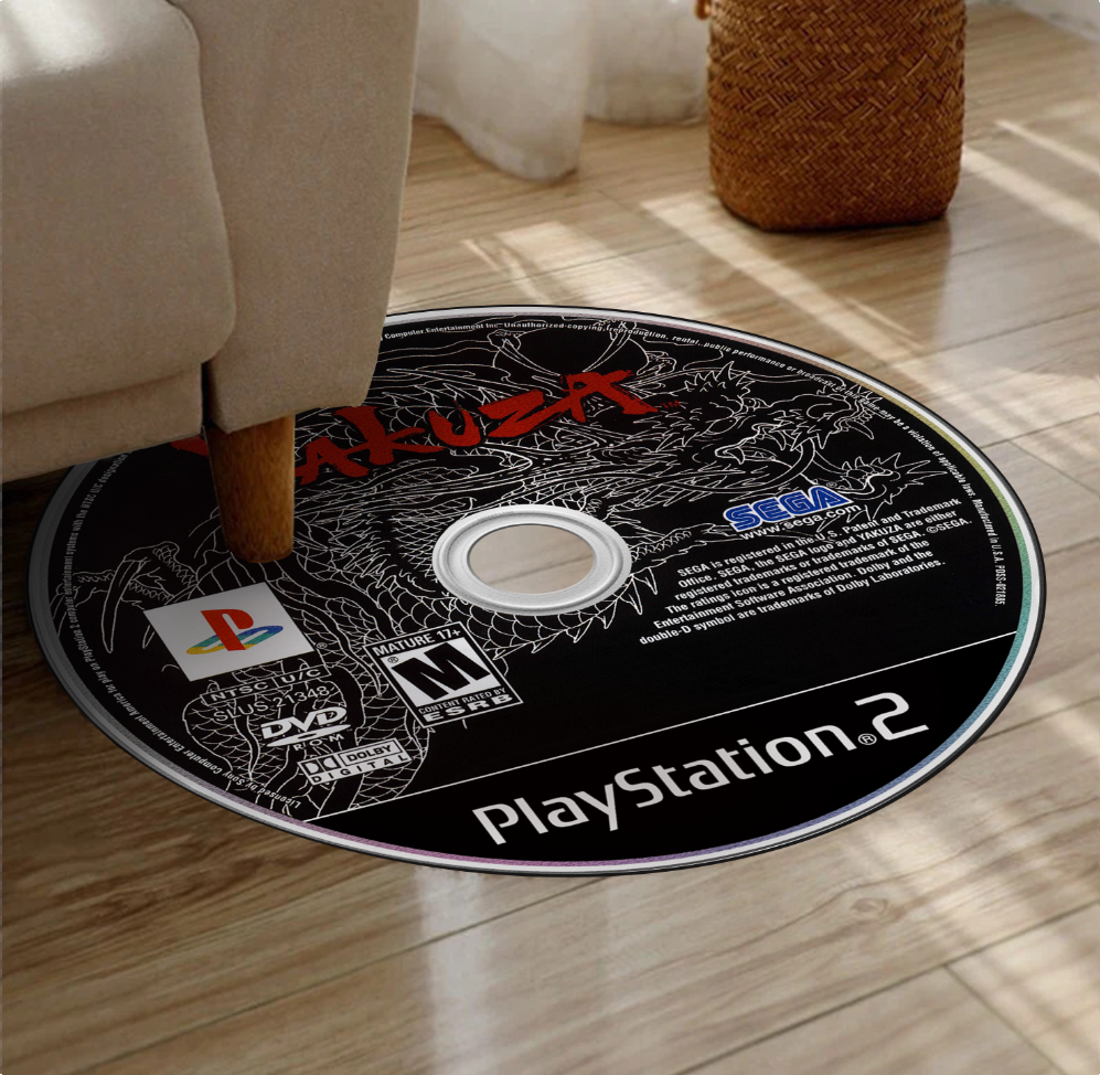 Tapis Disque Yakuza – Design Jeu Vidéo PS2