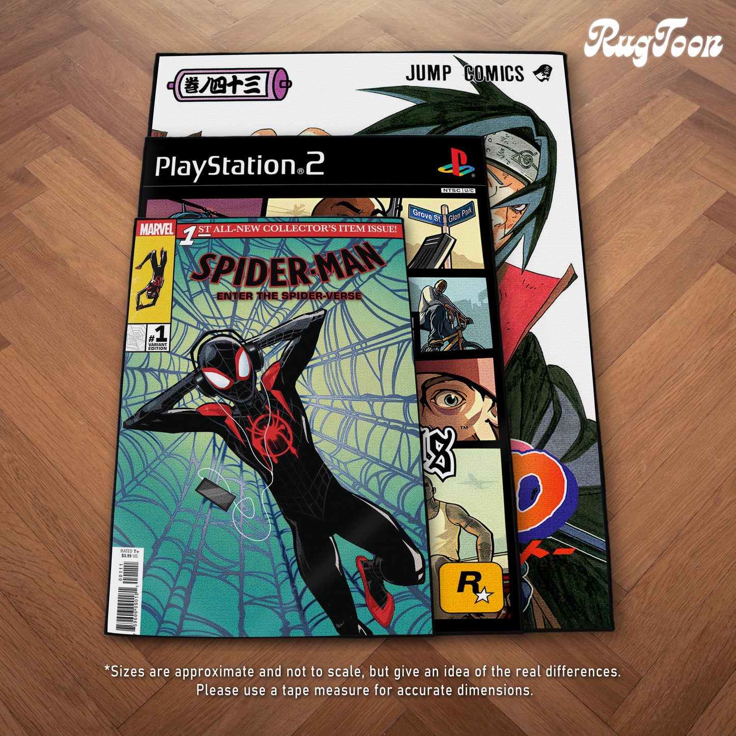 Your Design on a Custom Rug - Print Any Image, Art or Photo - Game, Movie, Anime, Manga - 3 Sizes - Personalized Floor Mat - Home Decor Gift