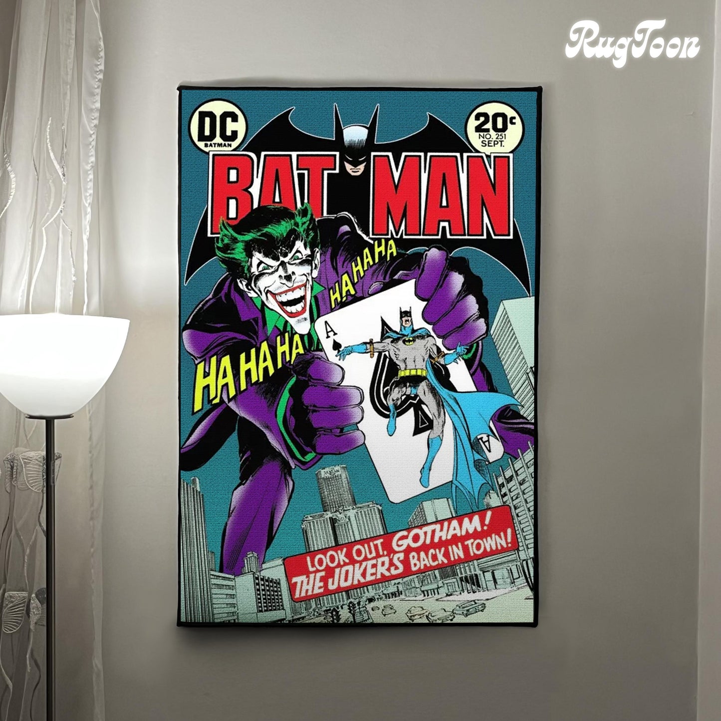 The Rug can be hanged on a wall like a poster for decoration.