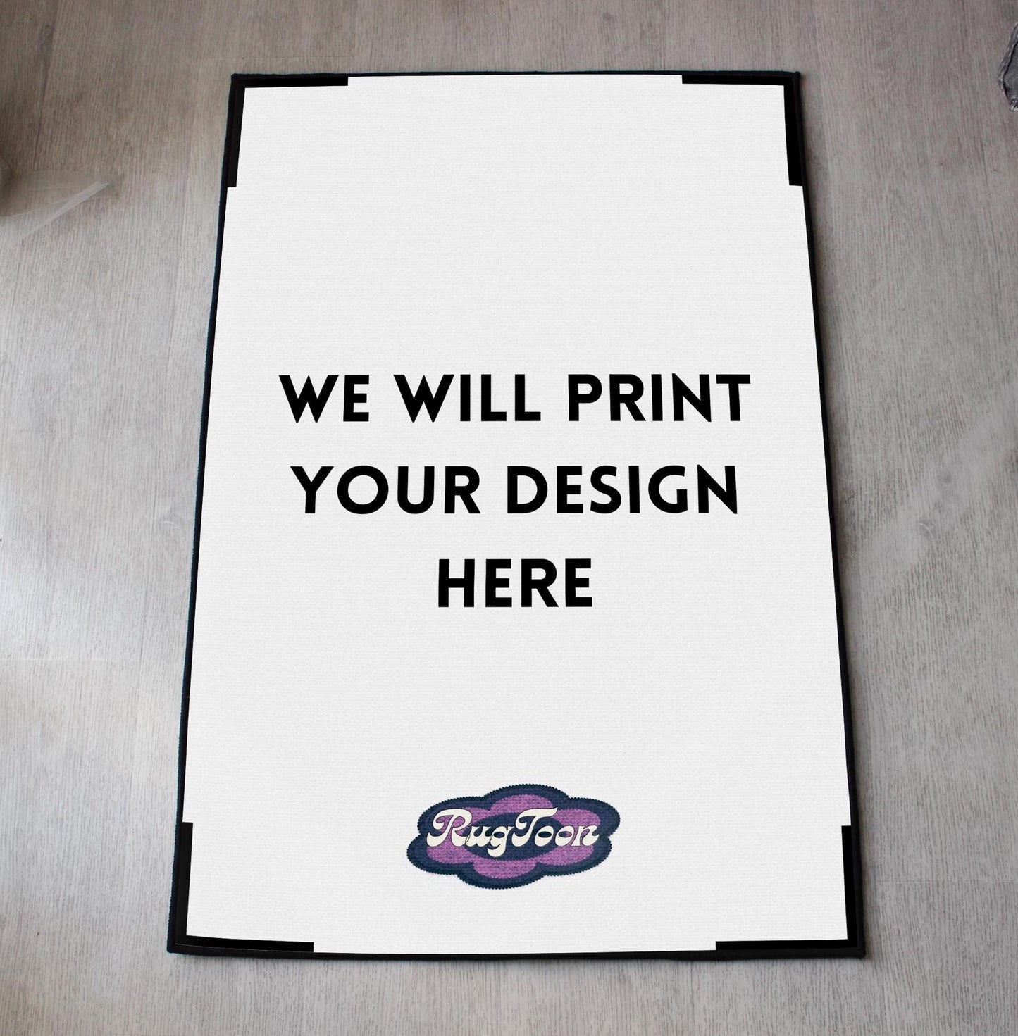 Your Design on a Custom Rug - Print Any Image, Art or Photo - Game, Movie, Anime, Manga - 3 Sizes - Personalized Floor Mat - Home Decor Gift