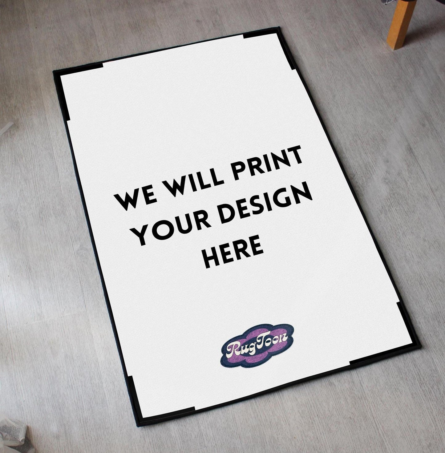 Your Design on a Custom Rug - Print Any Image, Art or Photo - Game, Movie, Anime, Manga - 3 Sizes - Personalized Floor Mat - Home Decor Gift