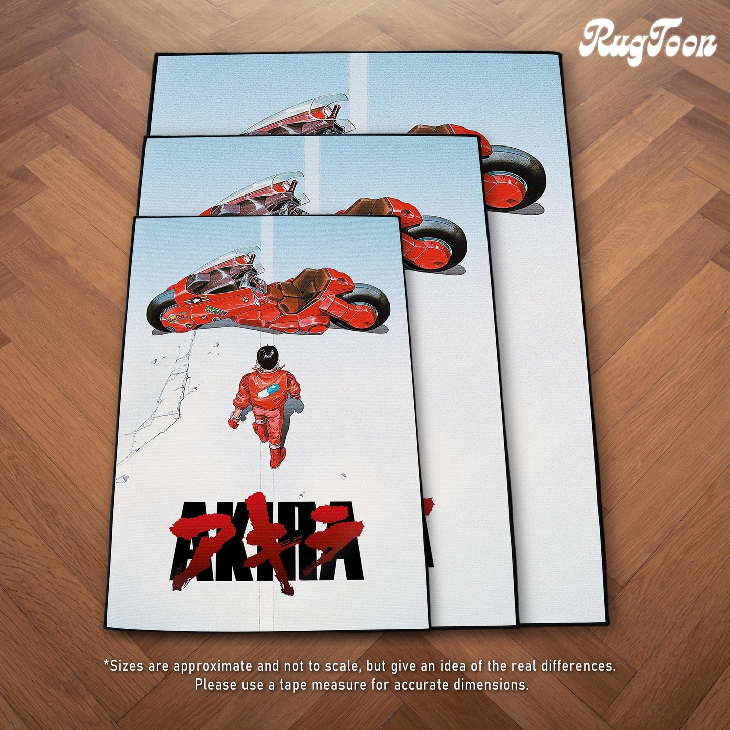 Akira Rug - Anime Movie Poster Carpet - Original Cover Art - Akira Manga Inspired - Japanese Anime Art Mat - Soft Floor Cover