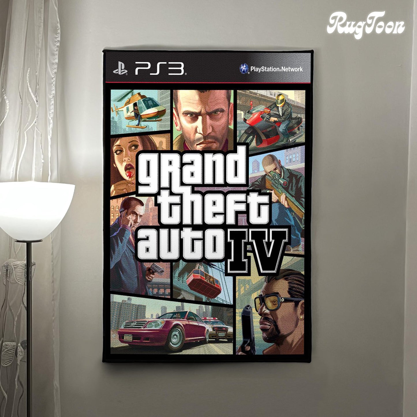 The Rug can be hanged on a wall like a poster for decoration.