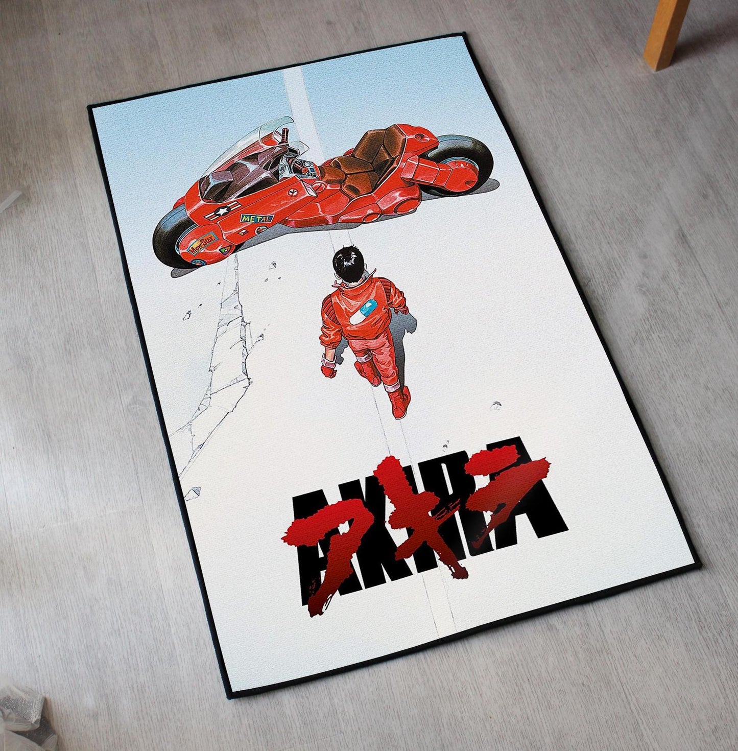 Akira Rug - Anime Movie Poster Carpet - Original Cover Art - Akira Manga Inspired - Japanese Anime Art Mat - Soft Floor Cover