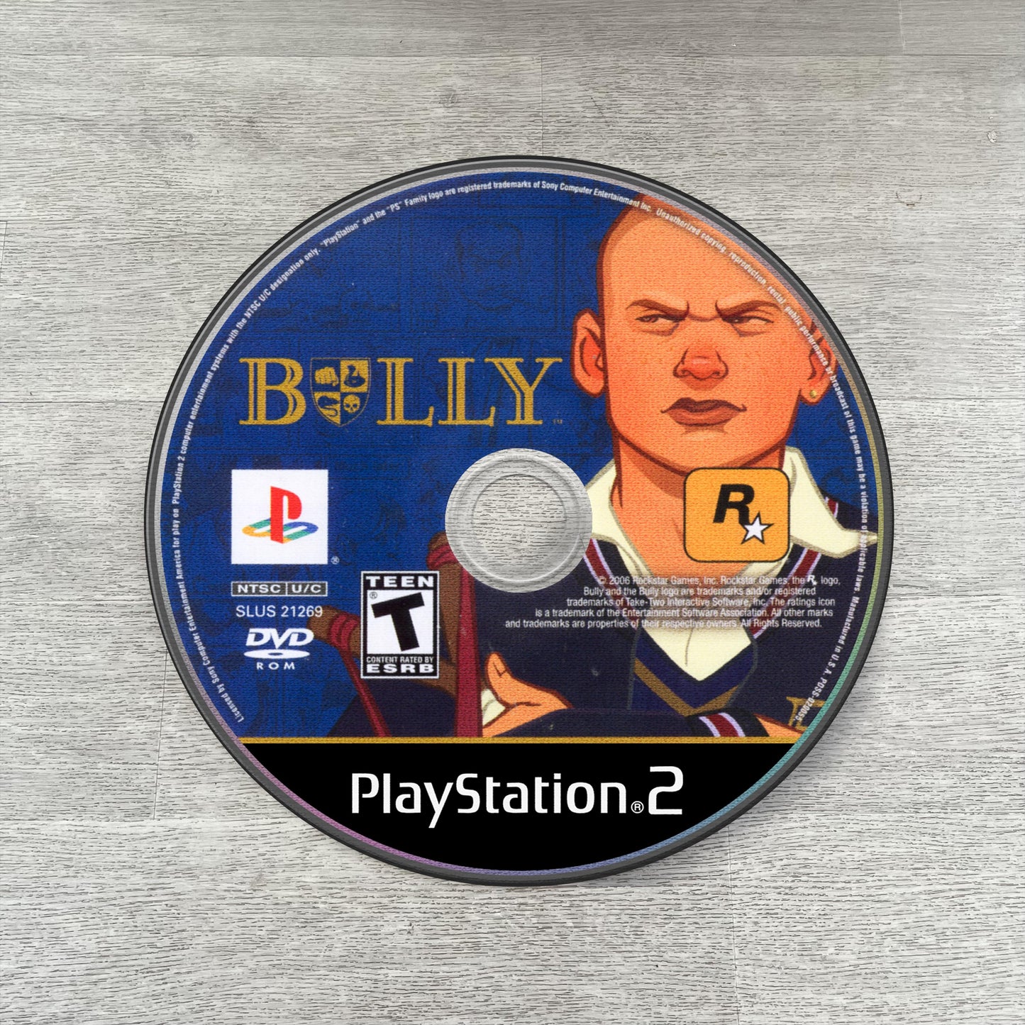 Bully Game Rug - Rockstar PS2 & Xbox 360 Disc Mat - Gamer Room Decor - Video Game Inspired - Soft Round Carpet - Fan Art Floor Cover