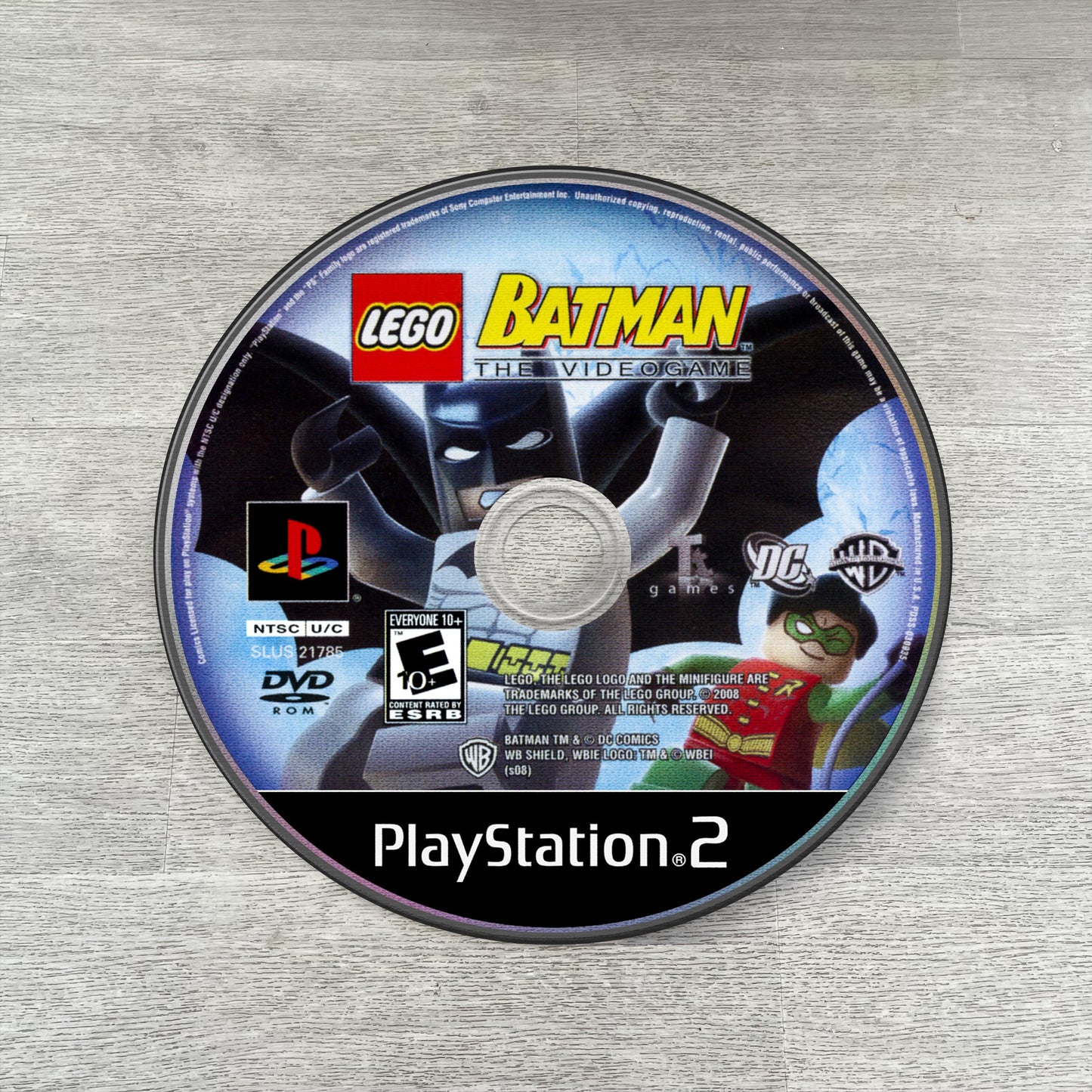 Lego Batman Disc Rug - PS2 Game Cover Carpet - DC Comics Superhero Mat - Gamer Room Decor - Retro Video Game Fan Art Rug