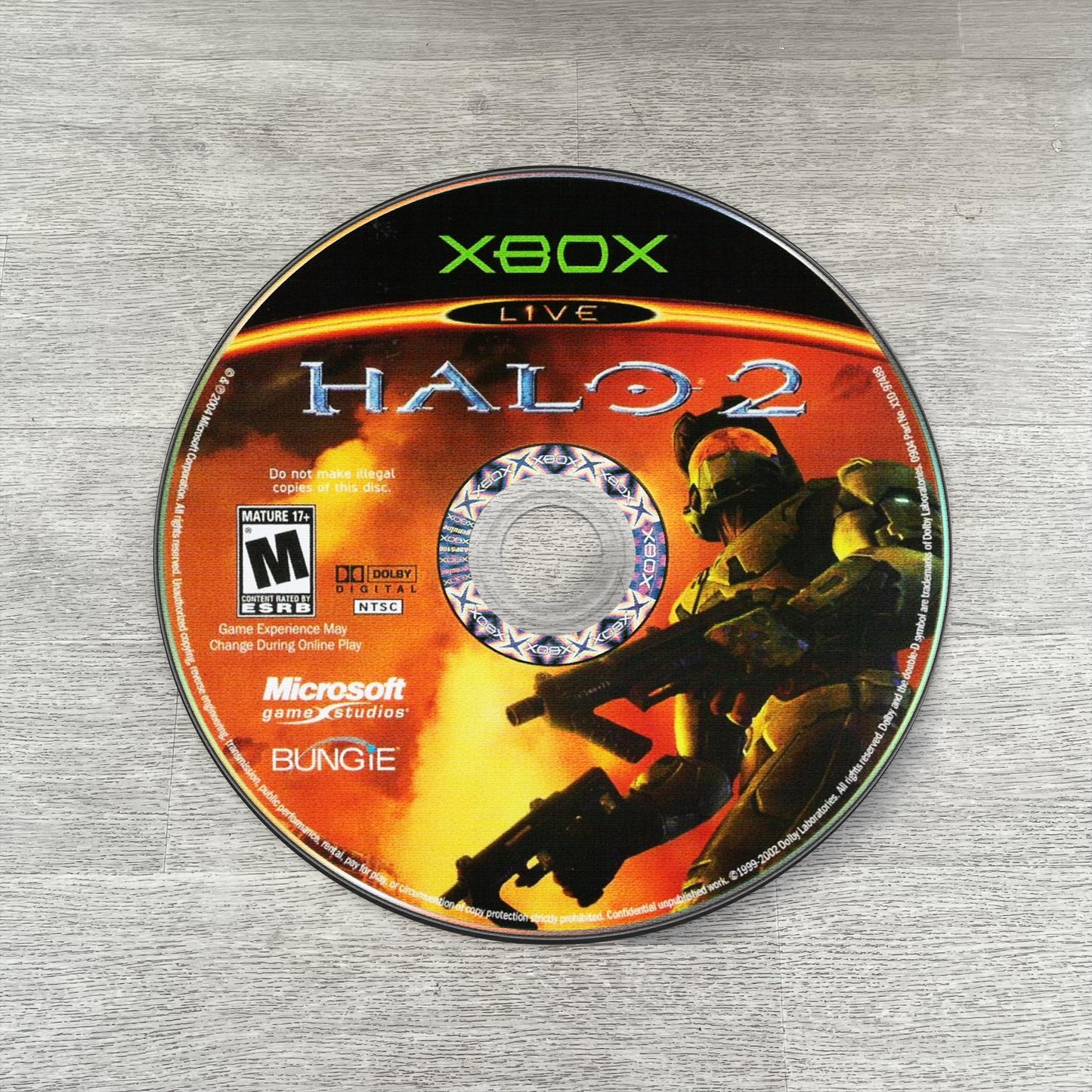Halo 2 Disc Rug - Xbox 360 Game Carpet - Gamer Room Decor - Retro Video Game Mat - Halo Fan Art - Xbox 360 Decor - Gaming Decor