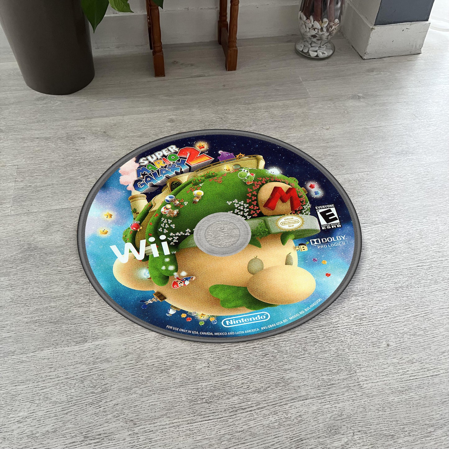 Tapis Disque Super Mario Galaxy 2 – Nintendo Wii Décor