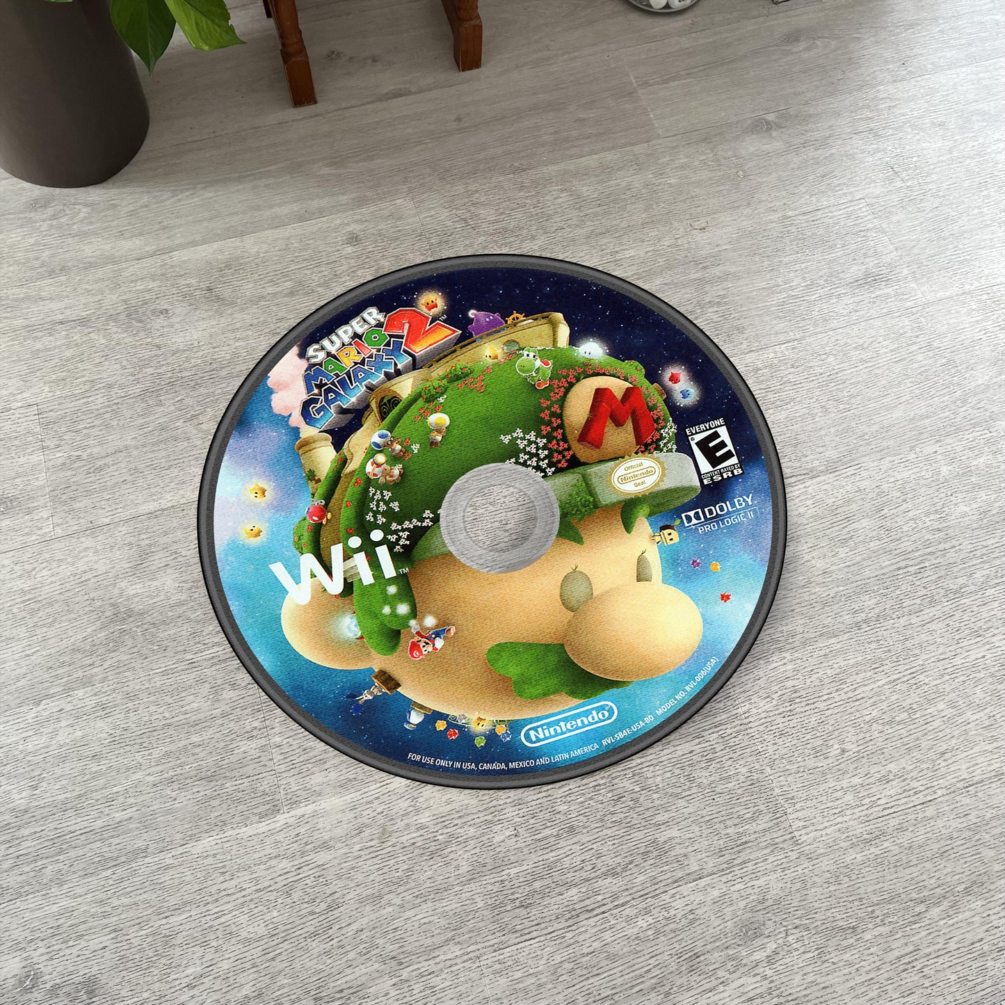 Tapis Disque Super Mario Galaxy 2 – Nintendo Wii Décor