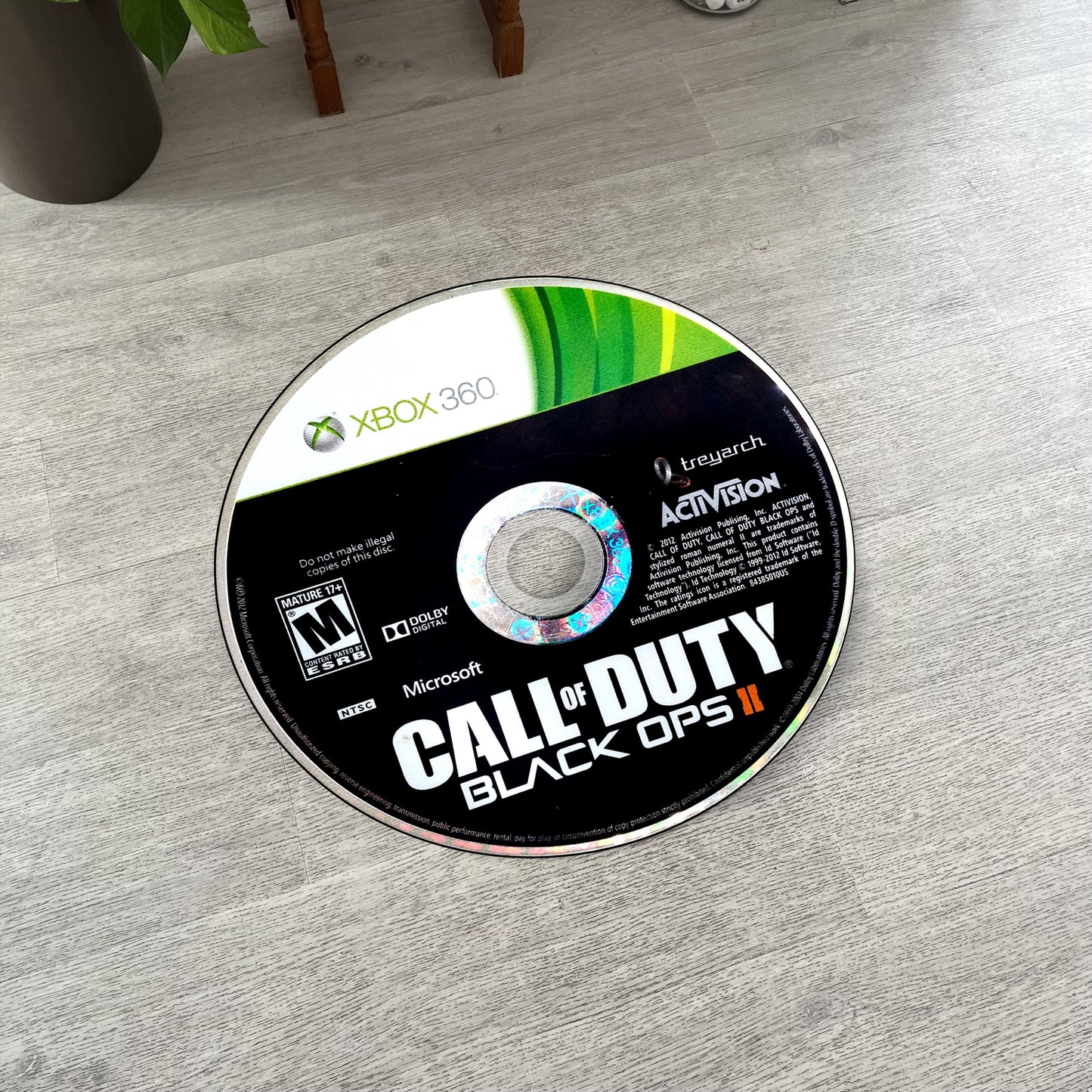 Call of Duty BO2 Disc Rug – PS3 & Xbox 360 Retro Game Decor