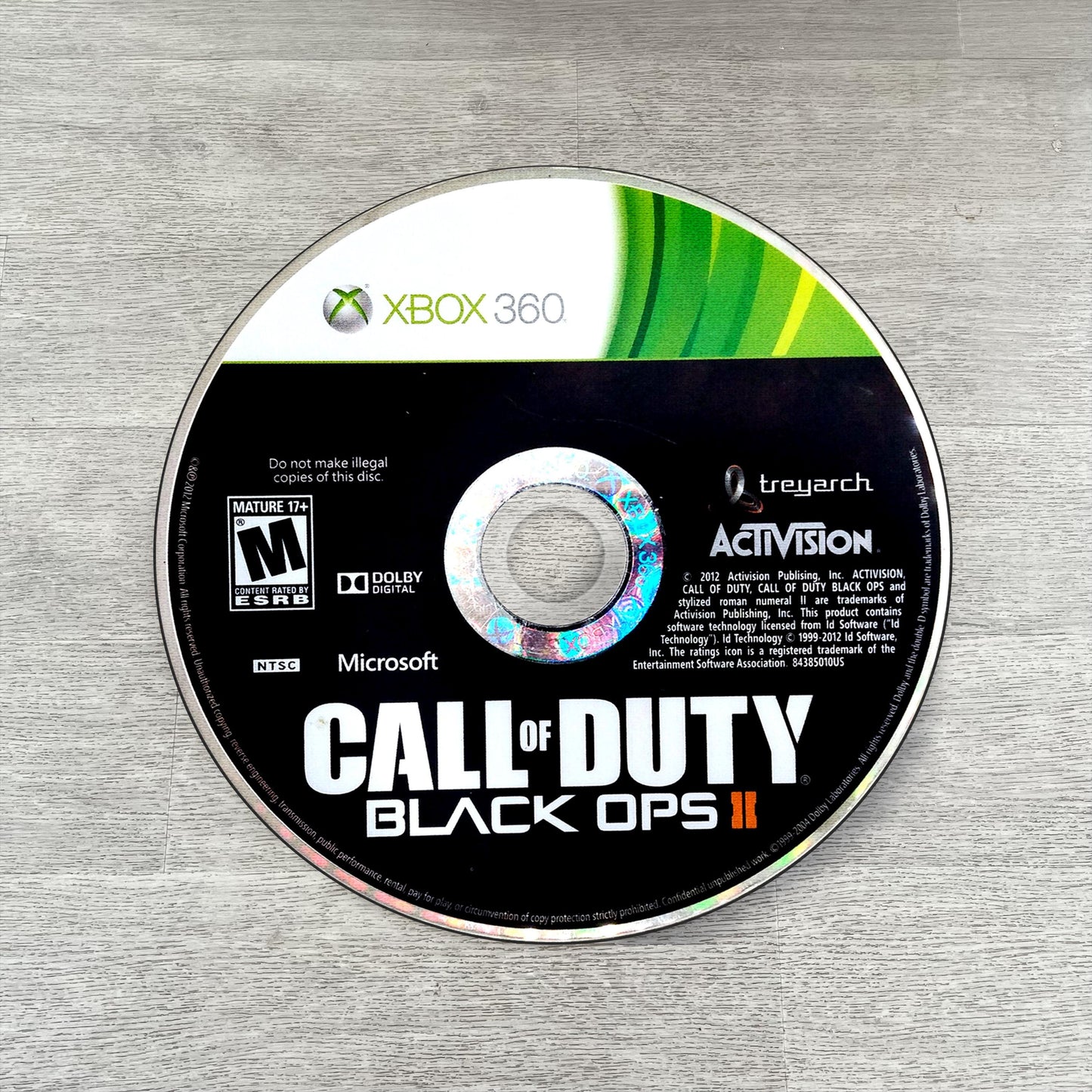 Call of Duty BO2 Disc Rug – PS3 & Xbox 360 Retro Game Decor