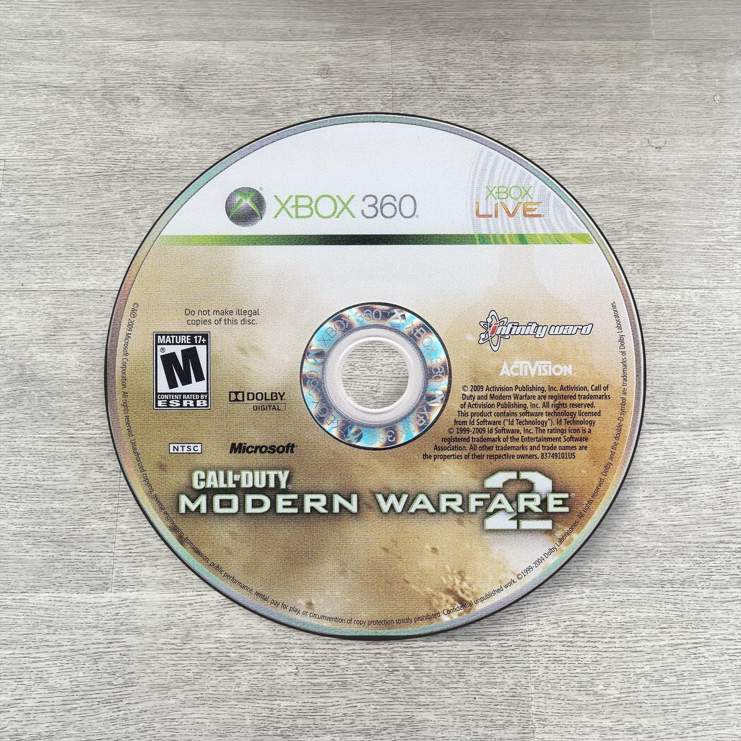 MW2 Disc Rug – Call of Duty PS3 & Xbox 360