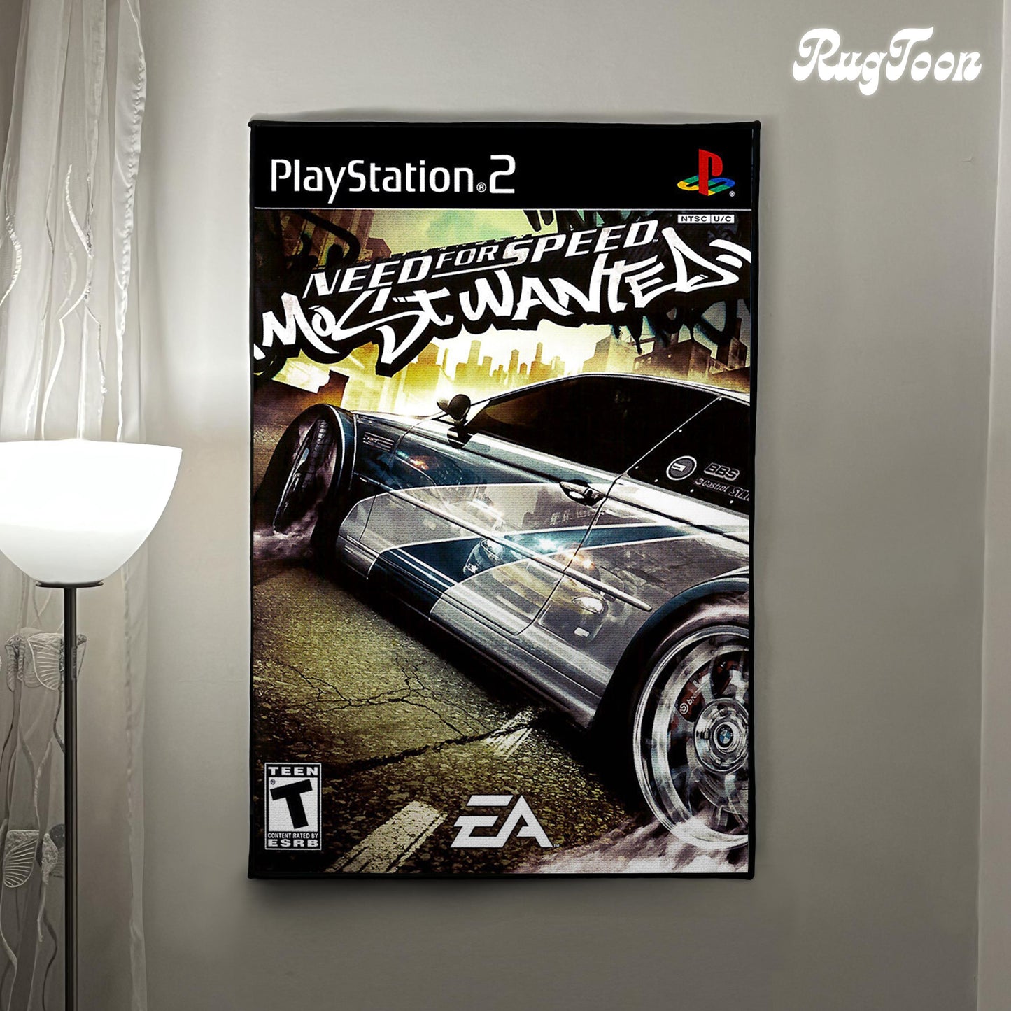 Need For Speed Most Wanted Rug – PS2 Racing Game Decor