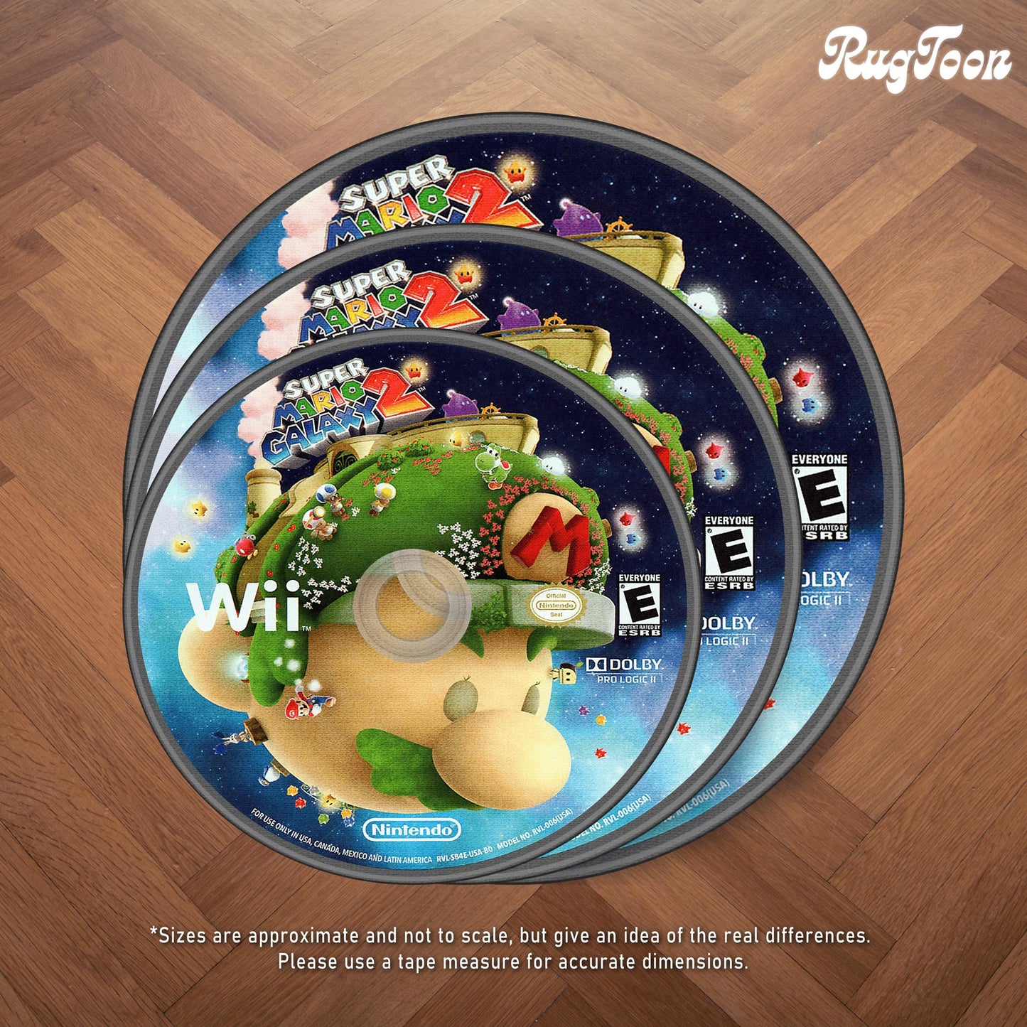 Tapis Disque Super Mario Galaxy 2 – Nintendo Wii Décor