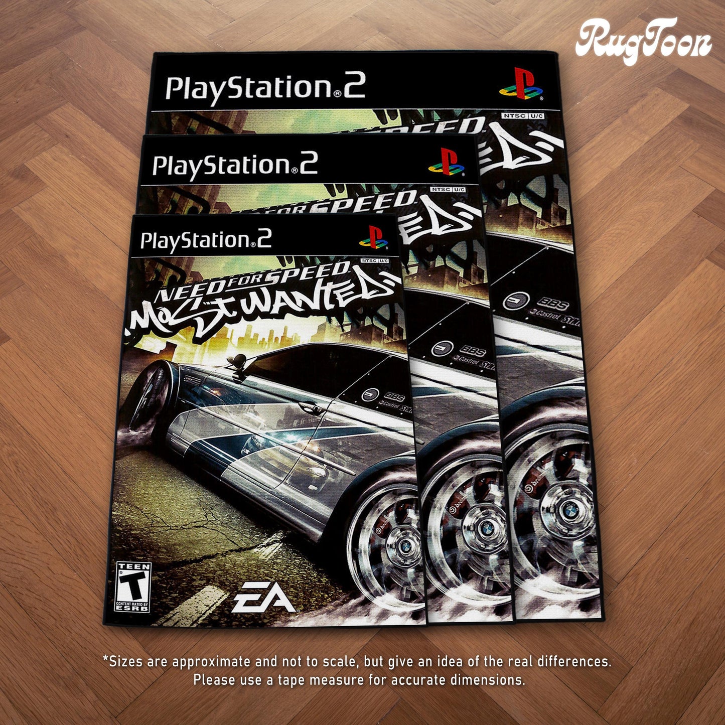 Need For Speed Most Wanted Rug – PS2 Racing Game Decor