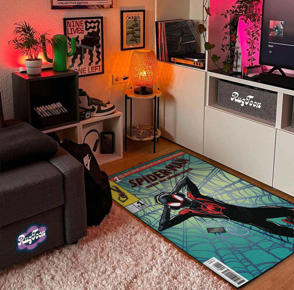 Spider-Man Rug – Miles Morales Comic Design