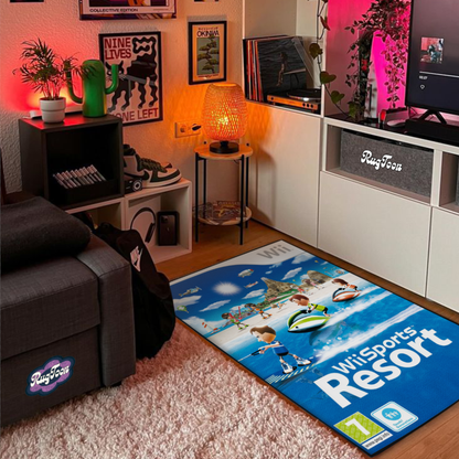 Wii Sports Resort Rug – Wii Cover Art Decor