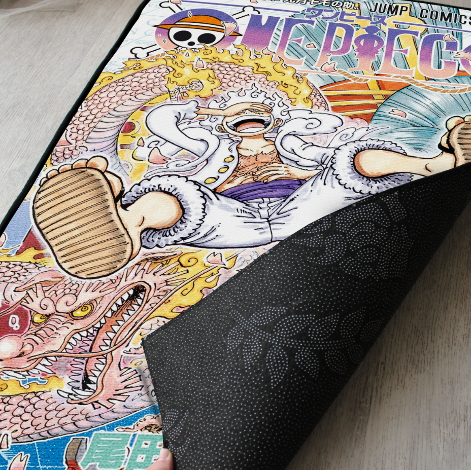 One Piece Rug – Luffy Gear 5 Manga Cover Art