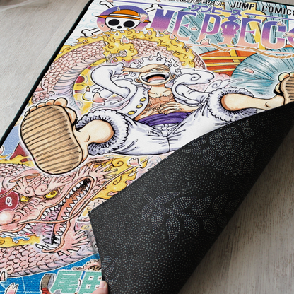 One Piece Rug – Luffy Gear 5 Manga Cover Art