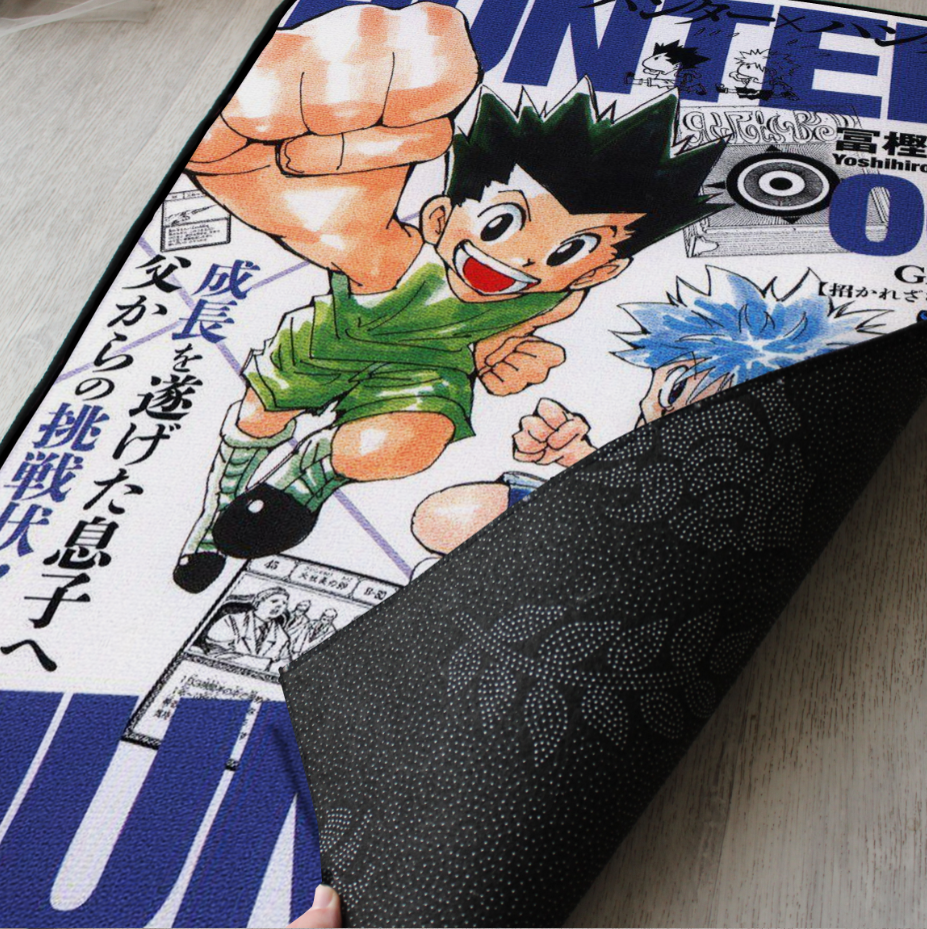 Hxh Rug Hunter x Hunter Rug – Gon & Killua Manga Cover Art – RugToon