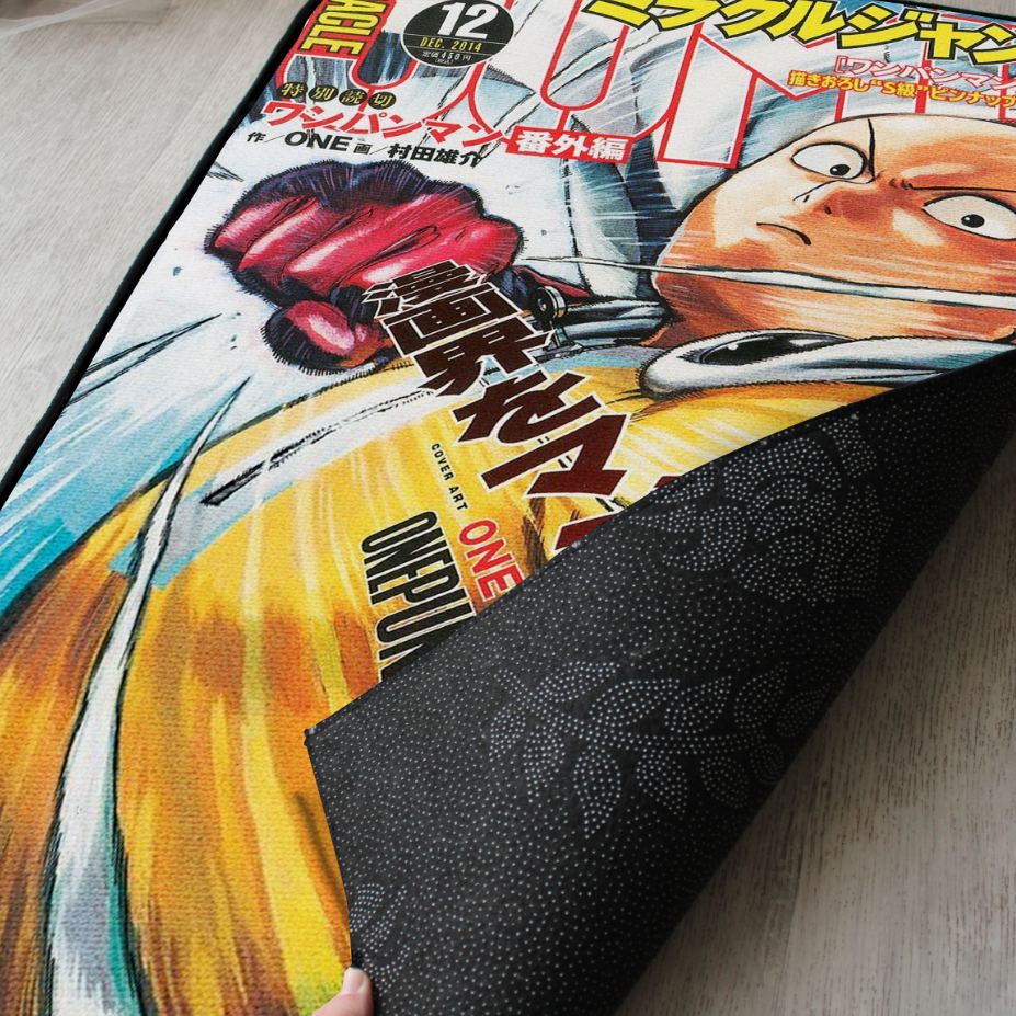 One punch Man Rug – Saitama Shonen Jump Cover Art