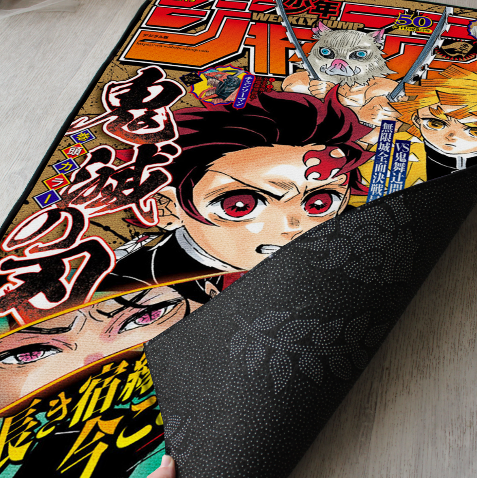 Demon Slayer Rug – Tanjiro Manga Shonen Jump Cover Art