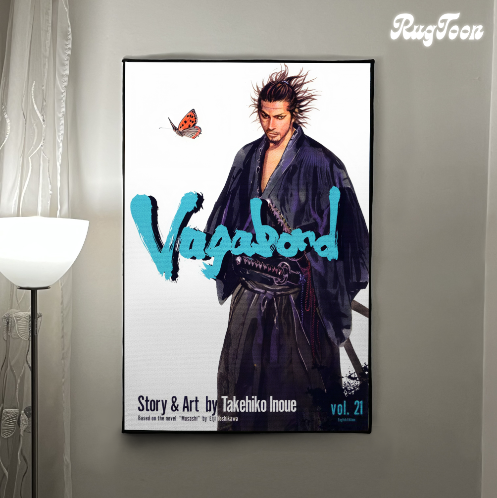 Vagabond Rug – Miyamoto Musashi Manga Cover Art