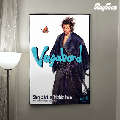 Vagabond Rug – Miyamoto Musashi Manga Cover Art
