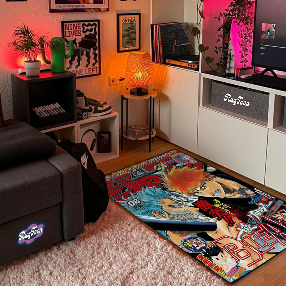 Bleach Rug – ichigo Manga Shonen Jump Cover Art