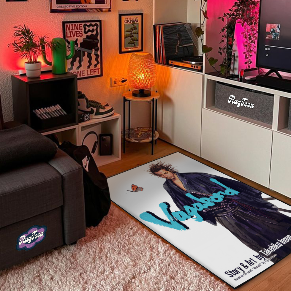 Vagabond Rug – Miyamoto Musashi Manga Cover Art