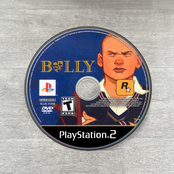 Bully game rug with Rockstar PS2 and Xbox 360 disc design mat